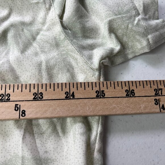 Nat Nast Silk Blend Hawaiian Shirt Mens XL Light Green Leaf Print Short Sleeve - Picture 8 of 9